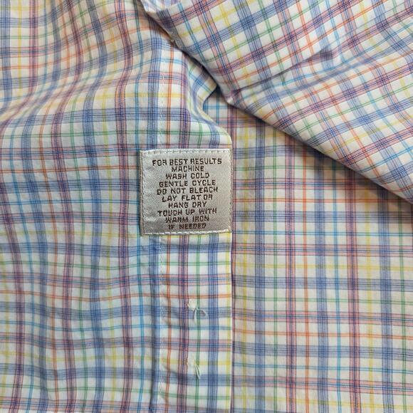 Peter Millar Plaid Button Down Shirt Men’s Size M 100% Cotton Long Sleeve - Picture 4 of 9